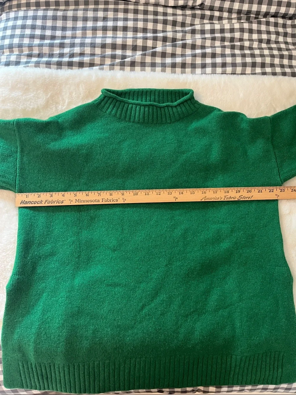 TOAST High Neck Roll Neck 100% Merino Wool Sweater Boxy Fit Size Large